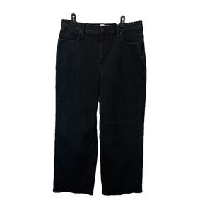 Madewell The Perfect Vintage Wide-Leg Jeans Black High Rise Womens Size 33